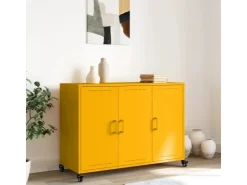 vidaXL Sideboard Senf 100,5x39x72 cm Stahl 846683