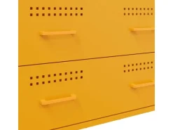 vidaXL Sideboard Senf 68x39x89 cm Stahl 842985* Sideboards|Kommode