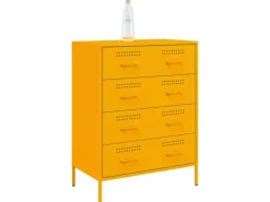 vidaXL Sideboard Senf 68x39x89 cm Stahl 842985* Sideboards|Kommode