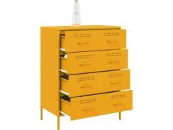 vidaXL Sideboard Senf 68x39x89 cm Stahl 842985* Sideboards|Kommode