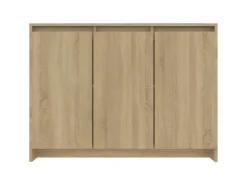 vidaXL Sideboard Sonoma-Eiche 102x33x75 cm Holzwerkstoff 809776