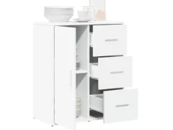 vidaXL Sideboard Weiß 60x31x70 cm Holzwerkstoff 840471