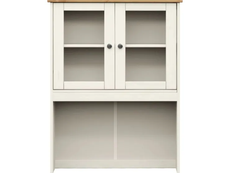 vidaXL Sideboard-Aufsatz VIGO 78x30x100 cm Massivholz Kiefer 353206* Vitrinen