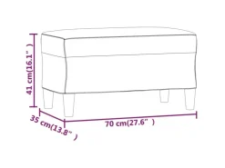 vidaXL Sitzbank 70x35x41 cm Kunstleder 349393* Sitzbänke
