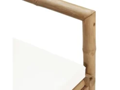 vidaXL 2-Sitzer Gartensofa mit Polstern Bambus* Sitzbänke