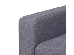 vidaXL 3-Sitzer Sofa Stoff Grau* Sofas