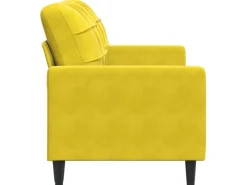 vidaXL 2-Sitzer-Sofa Gelb 140 cm Samt 2153265* Sofas