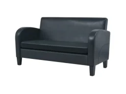 vidaXL 2-Sitzer-Sofa Kunstleder Schwarz