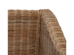 vidaXL 3-Sitzer-Sofa mit Polstern Natürliches Rattan Modell 1* Sofas