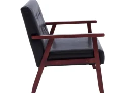vidaXL 2-Sitzer-Sofa Schwarz Kunstleder Modell 1* Sofas