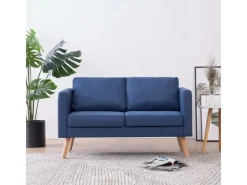 vidaXL 2-Sitzer-Sofa Stoff Blau Modell 2* Sofas