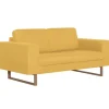 vidaXL 2-Sitzer-Sofa Stoff Gelb Modell 2* Sofas