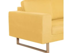 vidaXL 2-Sitzer-Sofa Stoff Gelb Modell 2* Sofas