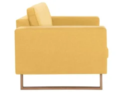 vidaXL 2-Sitzer-Sofa Stoff Gelb Modell 2* Sofas