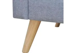 vidaXL Sofa 3-Sitzer Stoff Hellgrau* Kissenbezüge