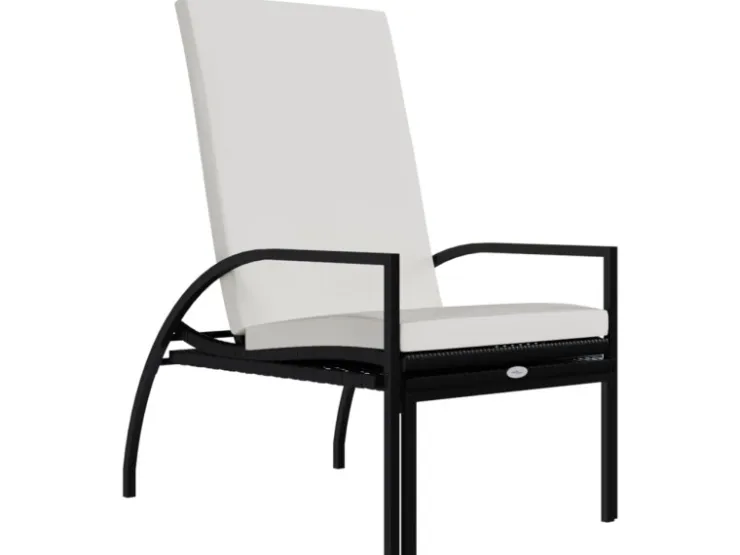 vidaXL Sonnenliege mit Fußhocker PE-Rattan 317629