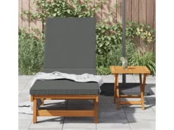 vidaXL Sonnenliege mit Rädern und Kissen Massivholz 4105536* Kissen