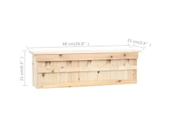 vidaXL Spatzenhaus 5-fach 68x15x21 cm Tannenholz* Vogelbedarf