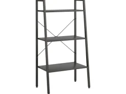 vidaXL Standregal mit 3 Böden Schwarz 56x35x108 cm