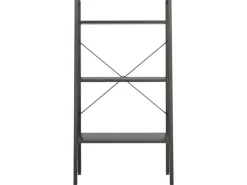 vidaXL Standregal mit 3 Böden Schwarz 56x35x108 cm