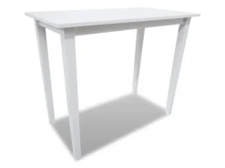 vidaXL Stehtisch und 4 Barhocker Holz Weiß* Tische