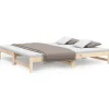 vidaXL Tagesbett Ausziehbar 2x(80x200) cm Massivholz Kiefer1369472