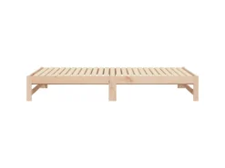 vidaXL Tagesbett Ausziehbar 2x(80x200) cm Massivholz Kiefer1369472
