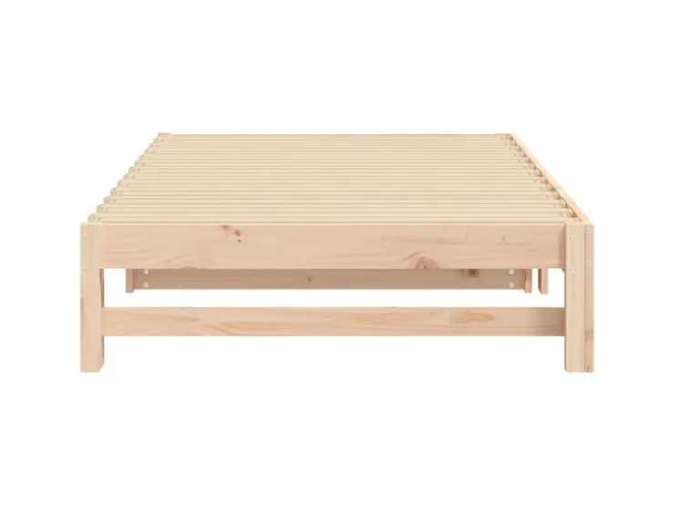 vidaXL Tagesbett Ausziehbar 2x(80x200) cm Massivholz Kiefer1369472