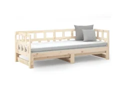 vidaXL Tagesbett Ausziehbar Massivholz Kiefer 2x(90x200) cm1279738* Sofas