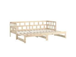 vidaXL Tagesbett Ausziehbar Massivholz Kiefer 2x(90x200) cm1279738* Sofas