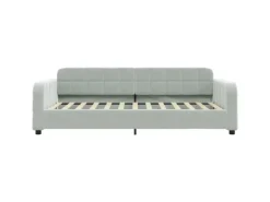 vidaXL Tagesbett Hellgrau 90x200 cm Samt1851836