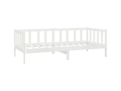 vidaXL Tagesbett Weiß Kiefer Massivholz 90x200 cm787221