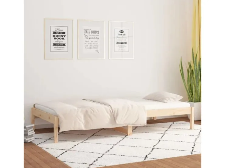 vidaXL Tagesbett 90x200 cm Massivholz Kiefer1279927