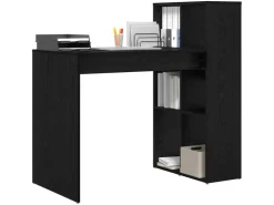 vidaXL Tisch Schwarz Eichen-Optik 108 x 55 x 103,5 cm Holzwerkstoff 869459* Tische