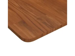 vidaXL Tischplatte Quadratisch Dunkelbraun 80x80x1,5cm Eiche Behandelt