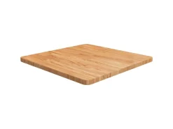vidaXL Tischplatte Quadratisch Hellbraun 60x60x2,5cm Behandelte Eiche
