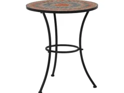 vidaXL 3-Tlg Bistro-Set Mosaik Keramik Orange Grau 279691* Mosaik