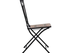 vidaXL 3-Tlg Bistro-Set Mosaik Keramik Orange Grau 279691* Mosaik
