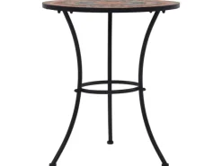vidaXL 3-Tlg Bistro-Set Mosaik Keramik Orange Grau 279691* Mosaik