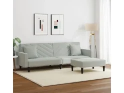 vidaXL 2-Tlg Sofagarnitur mit Kissen Samt 3216268