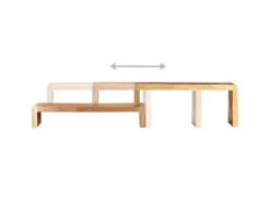 vidaXL 2-tlg. TV-Schrank Massivholz Akazie