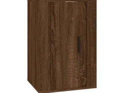 vidaXL 3-tlg. TV-Schrank-Set Braun Eichen-Optik Holzwerkstoff 1* TV-Wände