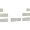 vidaXL 7-tlg. TV-Schrank-Set Betongrau Holzwerkstoff Modell 12