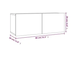 vidaXL 2-tlg. TV-Schrank-Set Grau Sonoma Holzwerkstoff Version 1* Wohnwände|TV-Wände