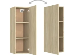 vidaXL 8-tlg. TV-Schrank-Set Sonoma-Eiche Holzwerkstoff 4* TV-Wände