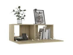 vidaXL 8-tlg. TV-Schrank-Set Sonoma-Eiche Holzwerkstoff 4* TV-Wände