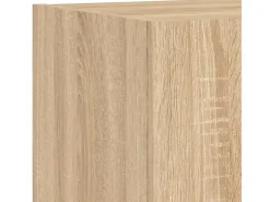 vidaXL 4-tlg. TV-Wohnwand mit LED-Leuchten Sonoma-Eiche Modell 2* Wohnwände|TV-Wände