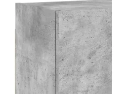 vidaXL 5-Tlg Wohnwand Betongrau Holzwerkstoff 3216460