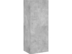 vidaXL 5-Tlg Wohnwand Betongrau Holzwerkstoff 3216460