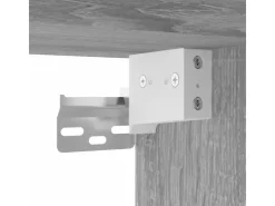 vidaXL 4-Tlg Wohnwand Grau Sonoma Holzwerkstoff 3216433